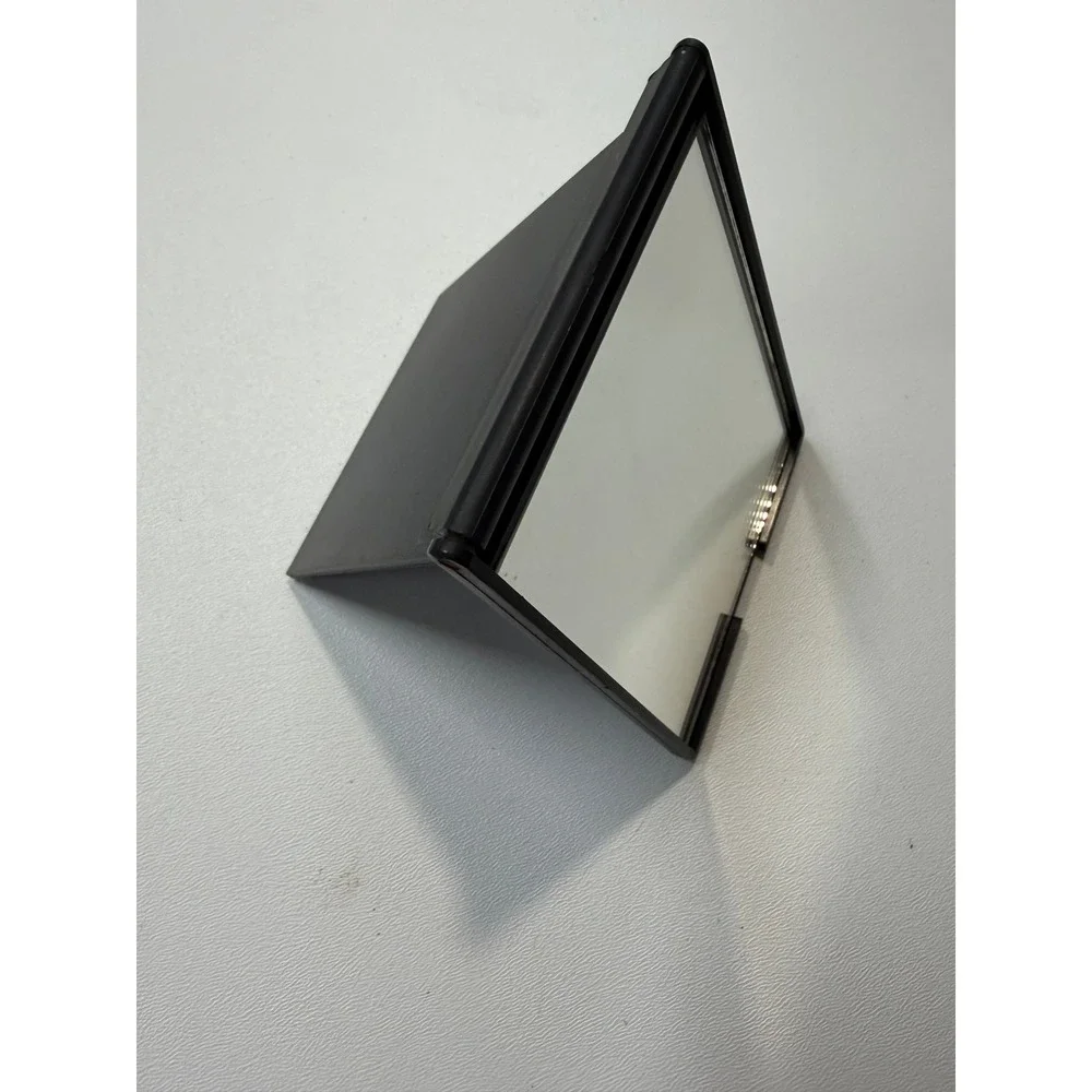 Perry Ellis Black Folding Travel Mirror Portable Stand Up Compact Vanity